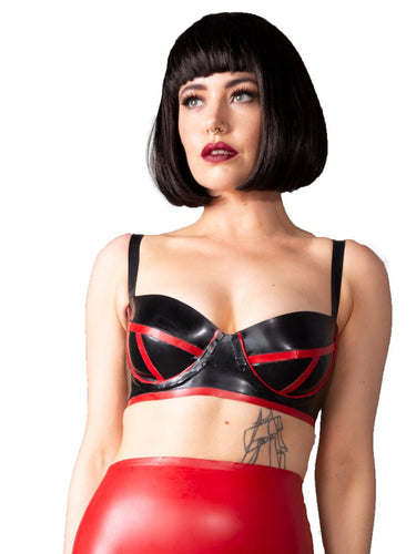 Renegade Sizzle Latex Bra - Honour Clothing