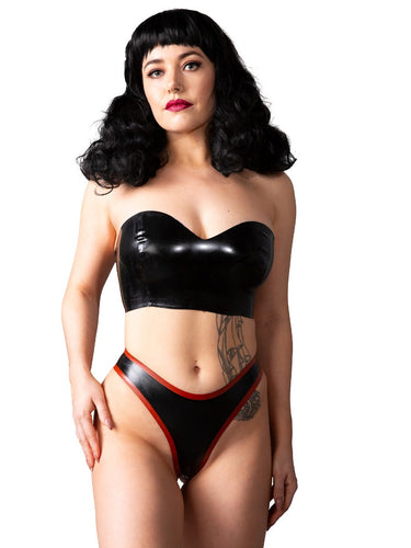 Renegade Trim Latex Thong - Honour Clothing