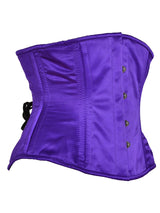 Satin Purple Randa Waist Cincher - Honour Clothing