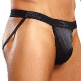 Satin X Blue Spandex Jock - Honour Clothing