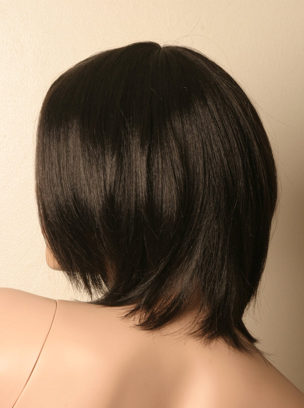 Shoulder Length Black Wig - Honour Clothing