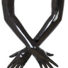 Shoulder Length Latex Gloves- Moulded & Black - Honour Clothing