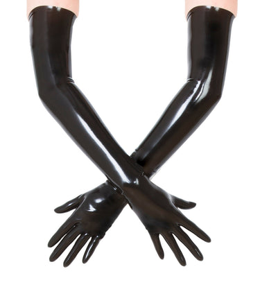Shoulder Length Latex Gloves- Moulded & Red - Honour Clothing