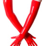 Shoulder Length Latex Gloves- Moulded & Red - Honour Clothing