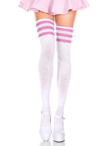 Thigh High B/W Tubular Socks - Honour Clothing