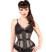 Victorian Style Fishnet Corset - Honour Clothing