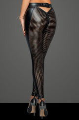 Wetlook 2 Way Zip Leggings - Honour Clothing