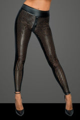 Wetlook 2 Way Zip Leggings - Honour Clothing