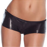 Wetlook Black Mini Shorts - Honour Clothing