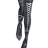 Wetlook Gothic Style Stockings With Lacing - Honour Clothing