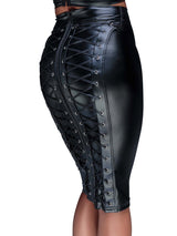 Wetlook Penny Pencil Skirt - Honour Clothing