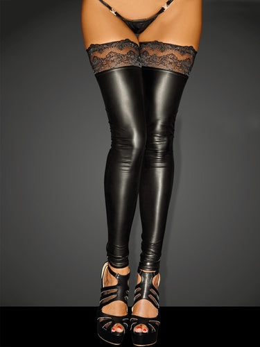 Wetlook Silicone Laced Stockings - Honour Clothing