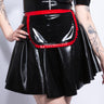 Black & Red Latex Maid Apron - Honour Clothing