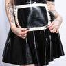 Black & White Latex Maid Apron - Honour Clothing