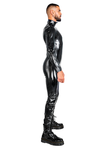 Heavy Duty (0.55mm) Panelled Latex Catsuit - Honour Clothing