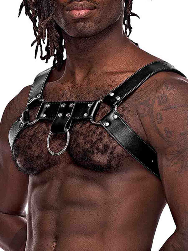 Men's Chest Harness With O Ring - Aries