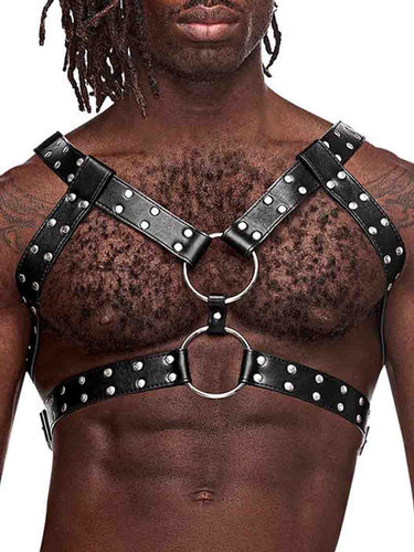 Men's Studded Chest Harness - Gemini