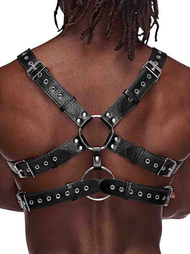 Men's Studded Chest Harness - Gemini