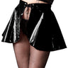 Black PVC Swivel Skirt - Honour Clothing