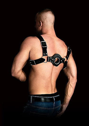Men's Chest Harness With O Ring & Back Detail - Costas